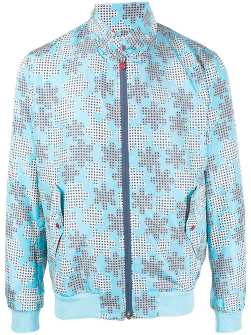 graphic-print bomber jacket